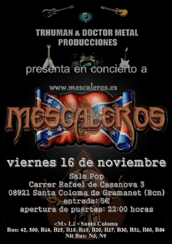 Mescaleros Sala Pop 16-11-2012