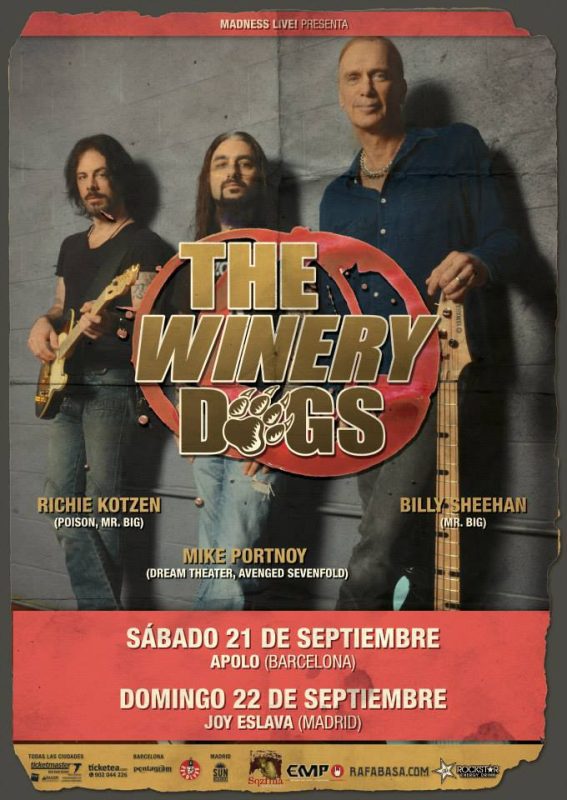 THE WINERY DOGS CARTEL SEPTIEMBRE 2013