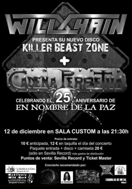 Cartel Wild Chain Cadena Perpetua