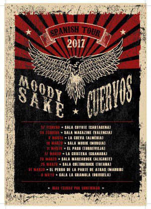 CARTEL GIRA 2017 moody shake cuervos