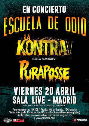 ESCUELA DE ODIO_abril_cartel