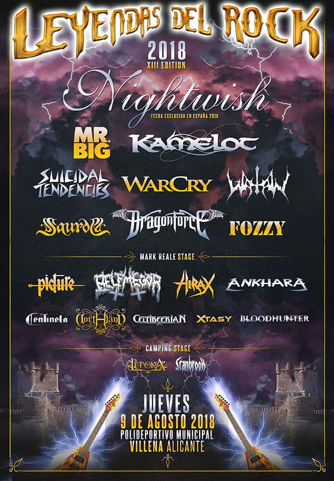 Leyendas del Rock 2018 - Jueves 9